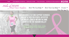 Desktop Screenshot of milesofhope.org
